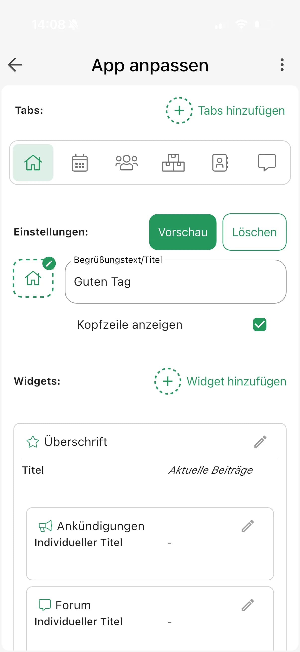 Vereins-App Editor