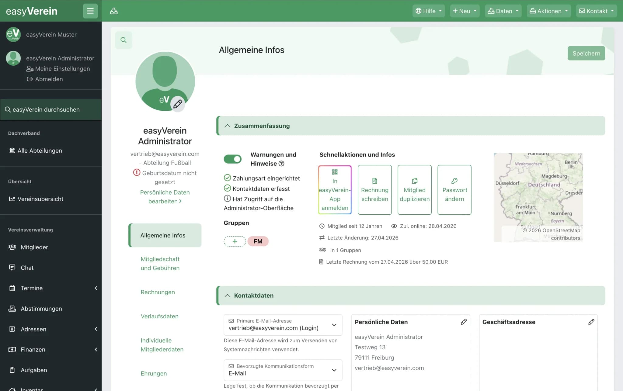 Screenshot Profil